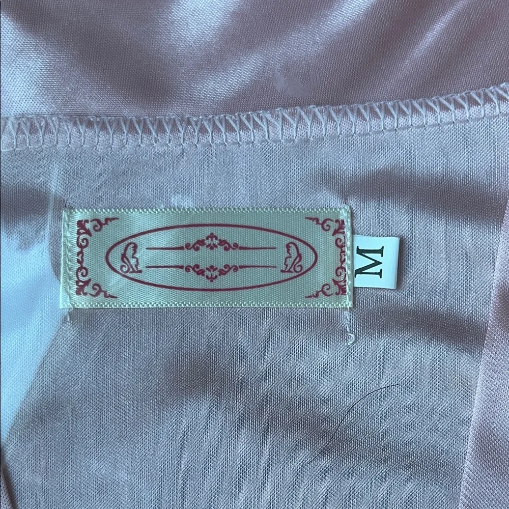 Pink Women's Satin Robe - Picture 2 of 6